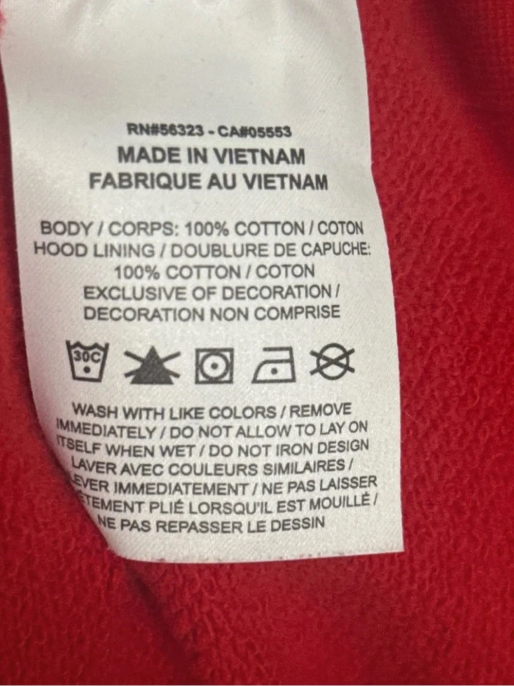 Jordan Red Hoodie size Small